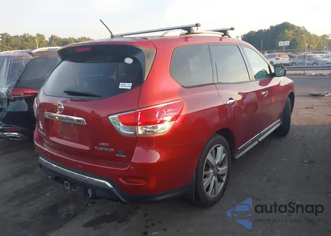 2014 Nissan Pathfinder Platinum из США, поврежденный, VIN 5N1AR2MM3EC605084